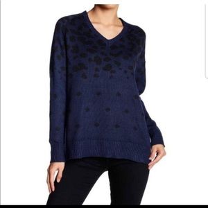 John + Jenn V-neck Leopard Print Sweater